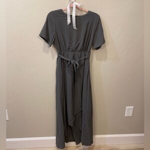 Roolee Charcoal High Low Dress